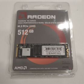 SSD M.2 накопитель AMD Radeon R5 NVMe 512 Гб