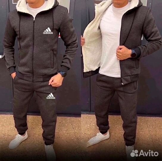 Спортивный костюм Adidas теплый (с мехом)