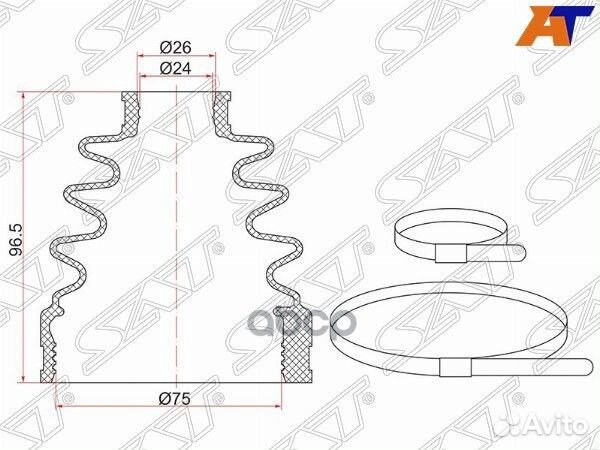 Пыльник шруса внутренний FR nissan X-trail T31