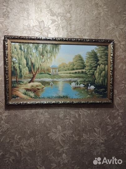 Картина в раме гобелен