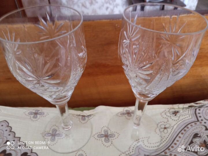 Фужеры хрустальные СССР