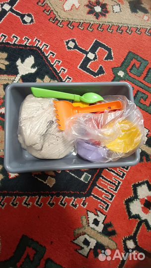 Кинетический песок с песочницей