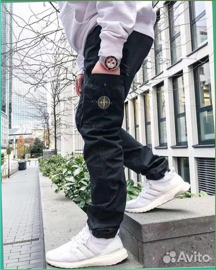 Спортивные карго штаны Stone Island (Lux качество)