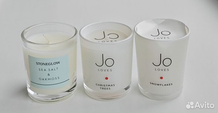 Свеча Jo loves Christmas trees Snowflakes 70g