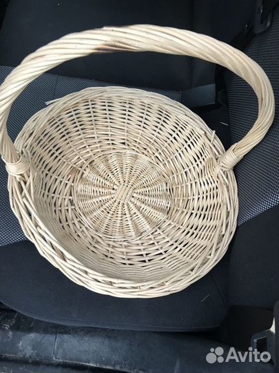 Корзина плетеная круглая