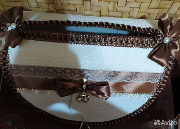 Свадебные бокалы ручной работы