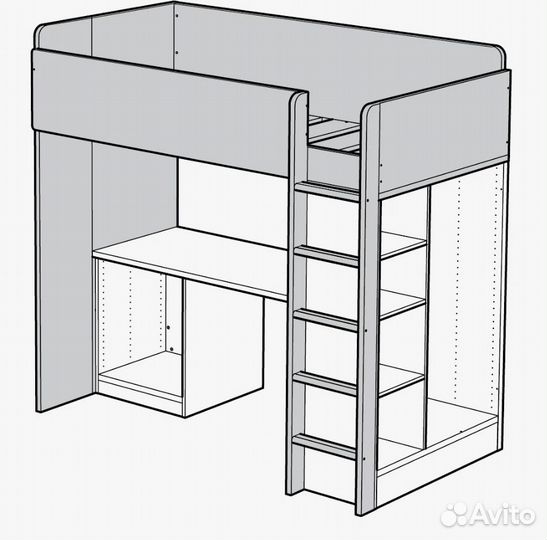 Кровать-чердак IKEA