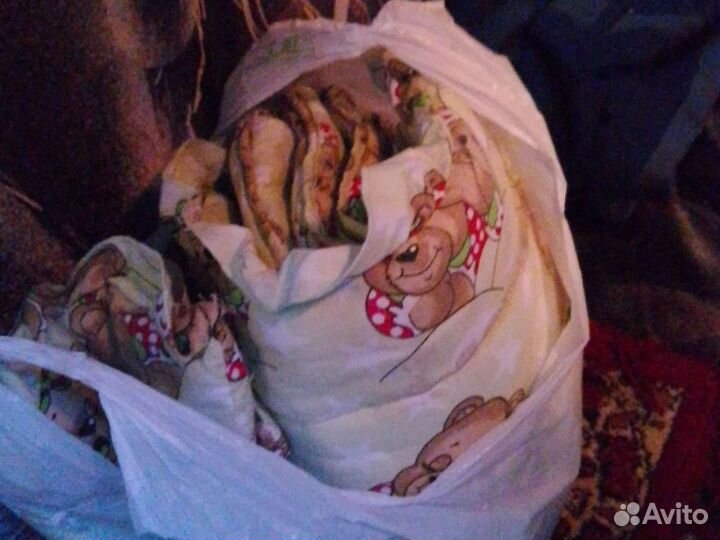 Зеленые бортики в детскую кроватку бу