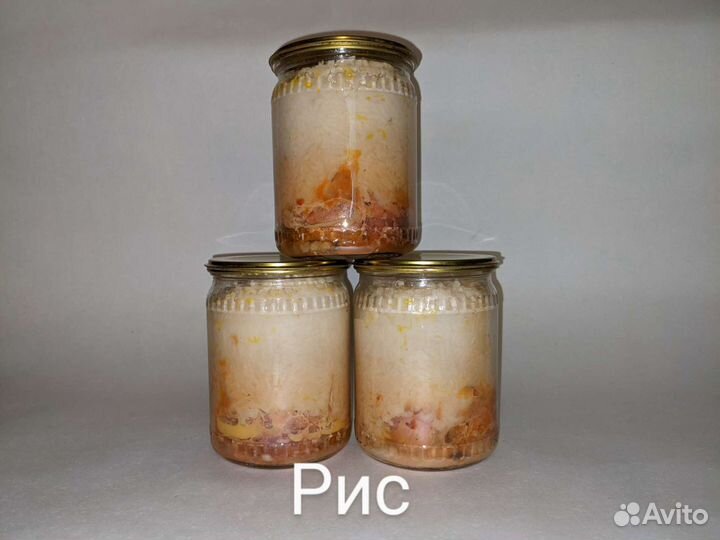 Тушёнка домашняя + каши со свининой