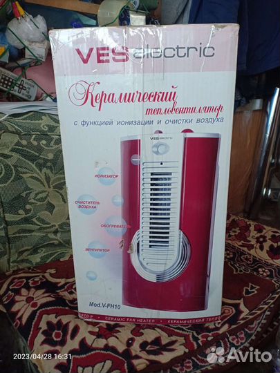 Керамический тепловентилятор, очистка, ионизация