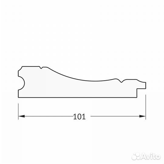 Зеркало настенное Polygon evoform в багетной раме