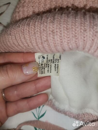 Комплект шапка, шарф-снуд