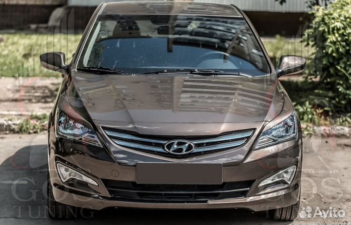 Реснички на Hyundai Solaris Рестайлинг