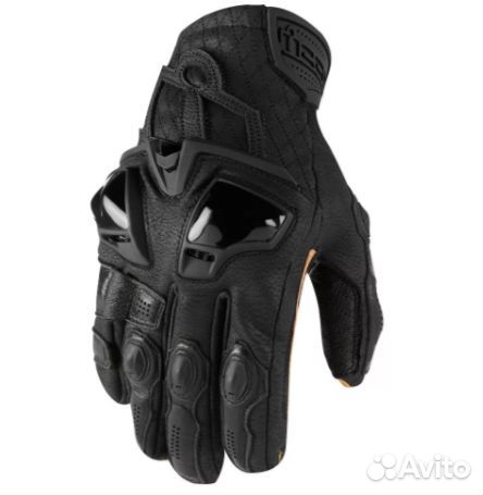 Мотоперчатки Icon Hypersport Short чёрные