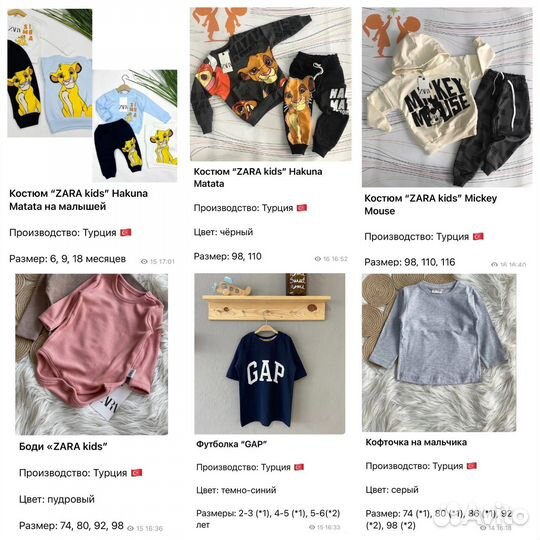 Пакет вещей из Турции (оптом)