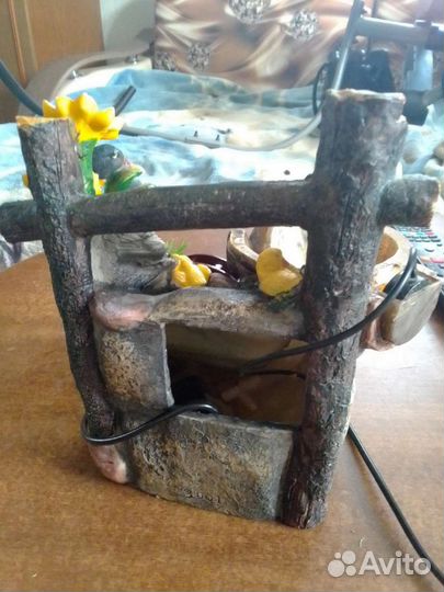 Декоративный водопад с подсветкой