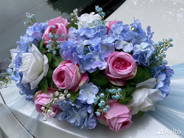 Свадебные украшения на авто