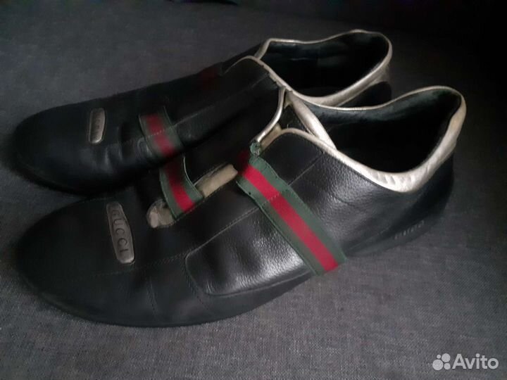 Мужские нат.кожаные туфли Gucci оригинал