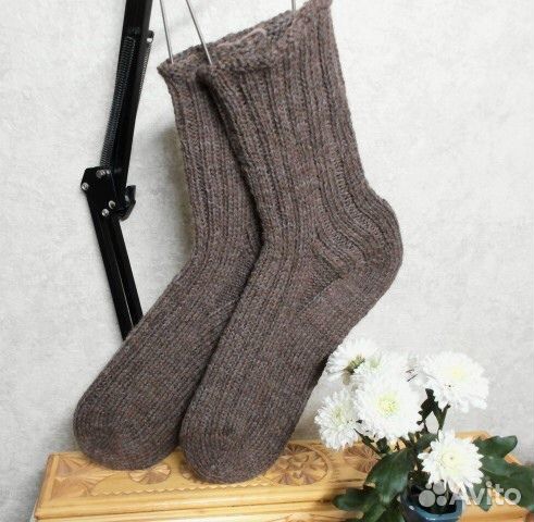 Носки вязаные ручной работы мужские