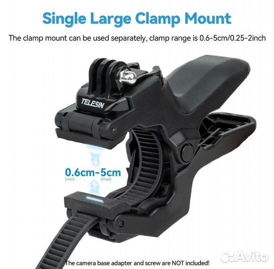 Гибкое крепление зажим Telesin для GoPro, Insta360