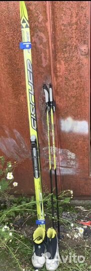 Лыжные ботинки Fischer и лыжи (комплект) 38 р