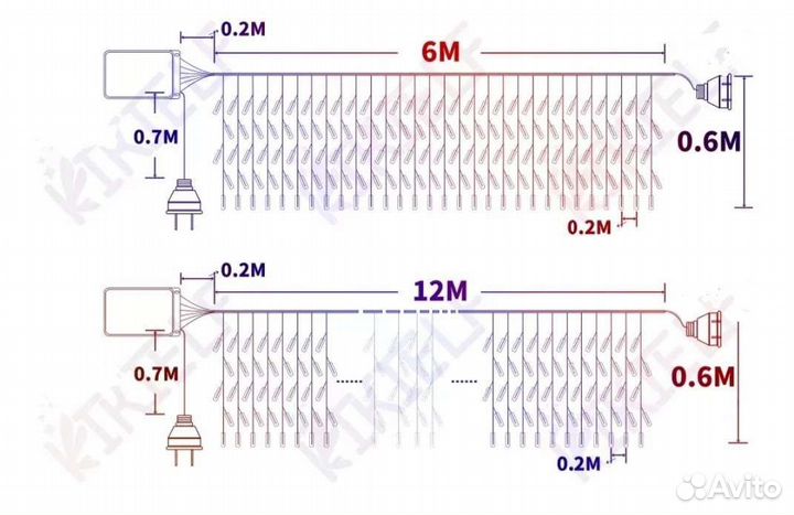 Гирлянда уличная бахрама