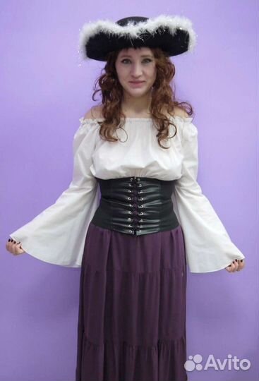 Костюм пиратка, аксессуары, треуголка, шпага