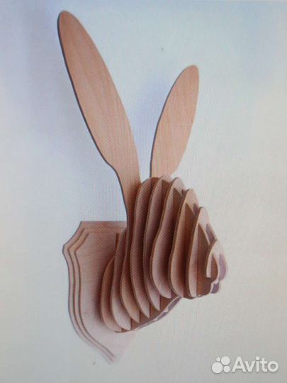 Голова зайца многослойная