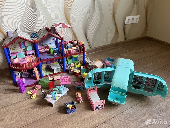 Кукольный домик для барби с мебелью