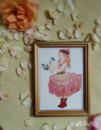 Живые открытки.Картины из сухоцветов.Поделки в сад