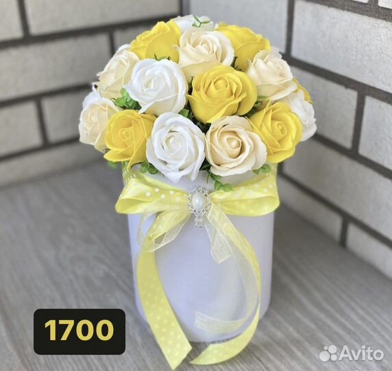 Букет из мыльных роз
