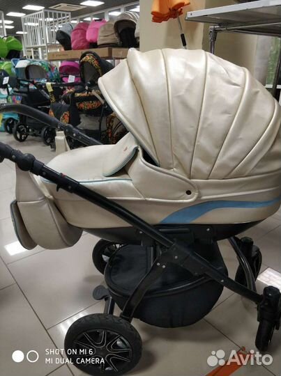 Коляска 2 в 1 эко-кожа