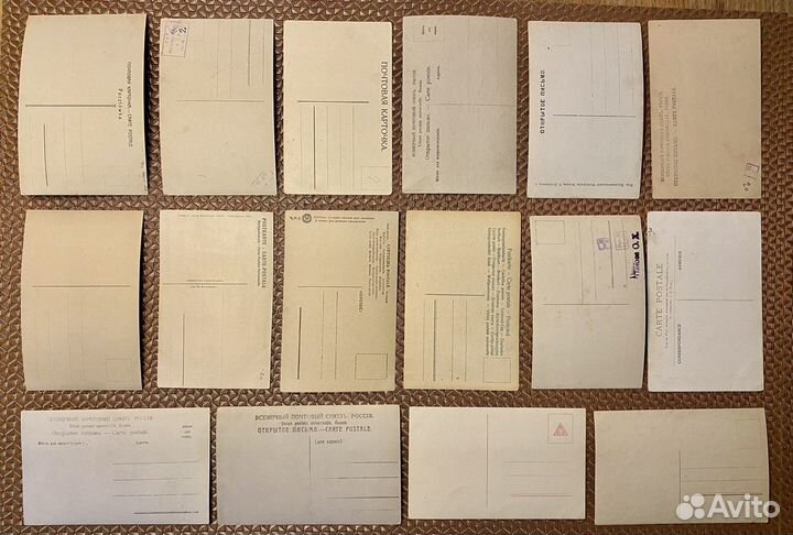 Винтажные, старинные открытки, девушки, пары, живо