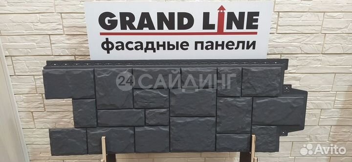 Фасадные панели Grand Line Крупный Камень classic