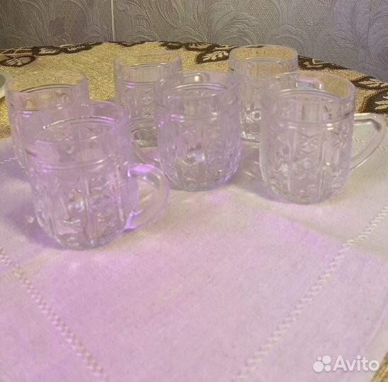 Кружки стекянные - набор