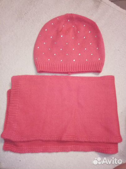 Комплект шапка, шарф