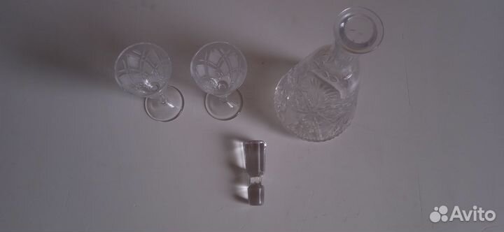 Рюмки. Графин. Хрусталь