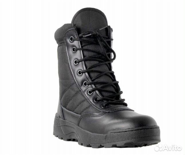 Берцы летние ifrit Winfield резина/кожа, цв. черны