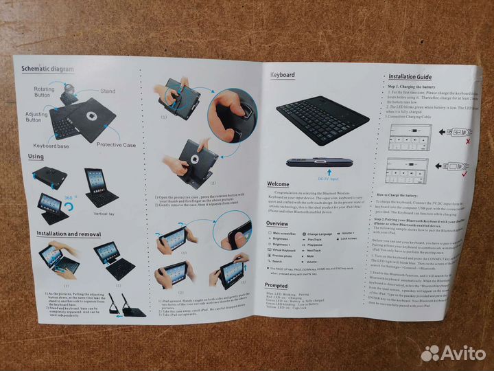Bluetooth клавиатура для iPad (2,3,4)