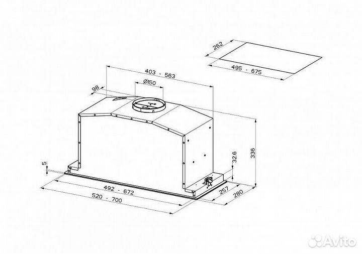 Вытяжка faber BI-AIR KL A70