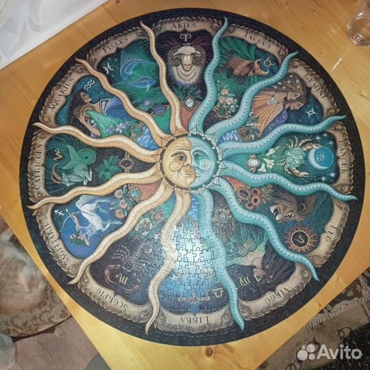 Пазл круглый 1000 Зодиаки пазлы