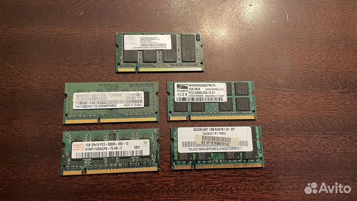 Оперативная память для ноутбука ddr2/ddr3