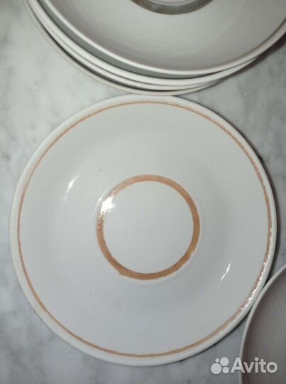 Блюдце, фарфор Южноуральского завод