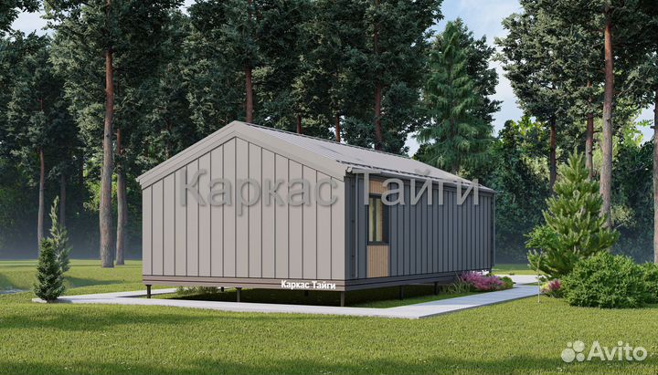 Каркасный дом под ключ. В стиле 