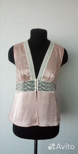 Блузка шелк с кружевом