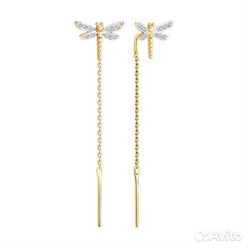 Серьги sokolov из золота, 1022489