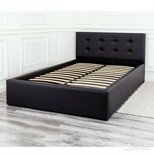 Кровать 120х200 черная Роза