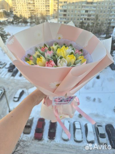 Букет из зефира для маленькой девочки