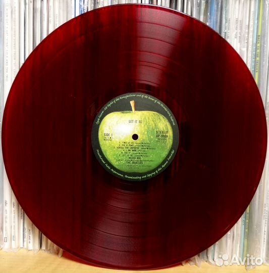 Beatles Let It Be Коробка Красный винил Japan rare