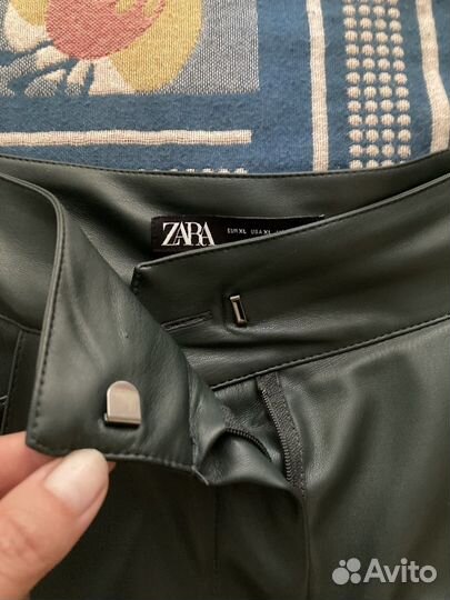 Кожаная юбка zara